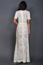 Load image into Gallery viewer, Lacy Pattern Maxi Dress