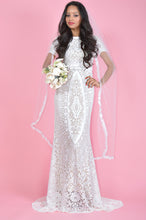 Load image into Gallery viewer, Mirage White Fully Lined Wedding Dress