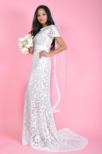 Mirage White Fully Lined Wedding Dress