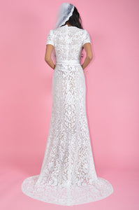 Mirage White Fully Lined Wedding Dress